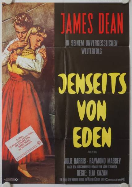 Jenseits von Eden originales deutsches Filmplakat (R75)